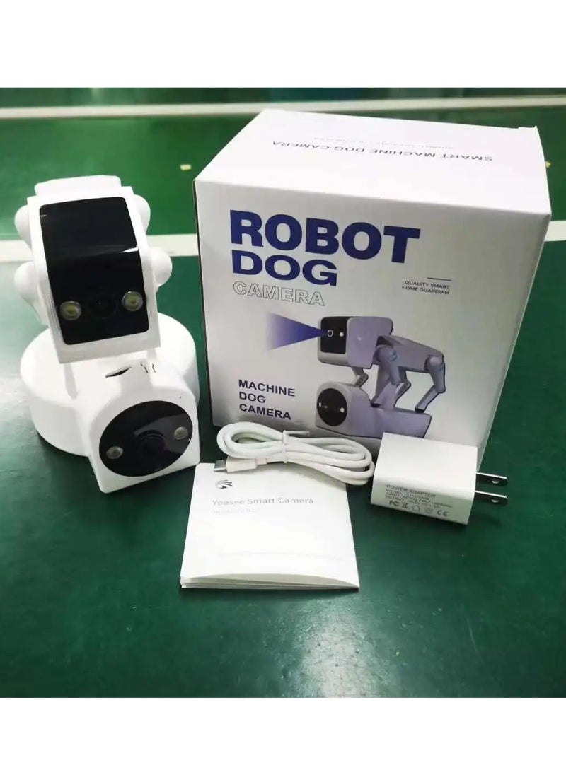 Wifi Camera with 3MP HD 1080P Night Camera Monitoring Robot Dog Shaped