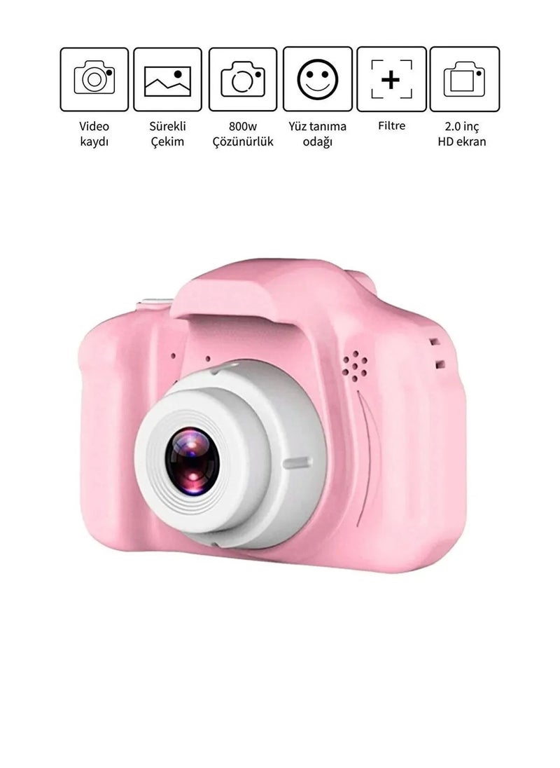 Kids Digital Camera Mini 1080p HD Selfie Camera | 16GB Storage, Zoom & Fun Filters