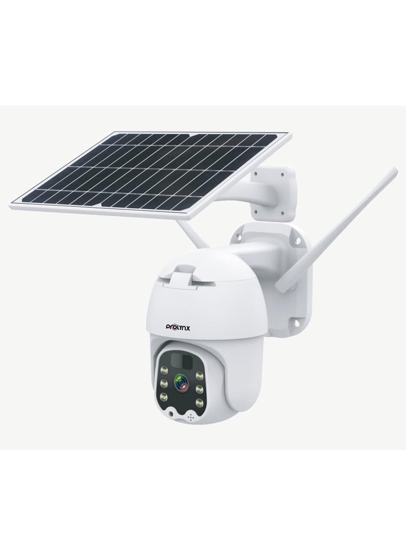 Prolynx Solar Powered Security Camera with 30W Solar Panel, Wireless, Night Vision