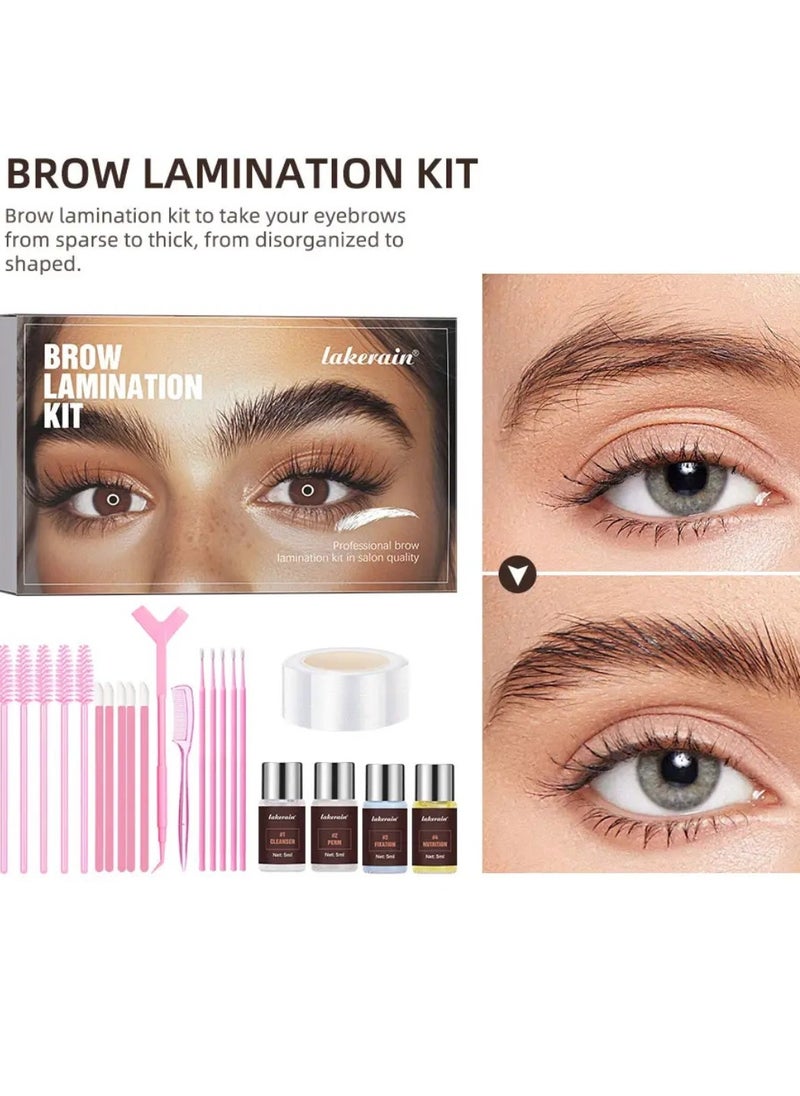 Brow Lamination Kit Professional Eyebrow Lamination Kit in Salon Quality DIY Brow Lamination Kit Instant Brow Lift Effect Kit for Home and Salon Use Eyebrow Perming Lifting Kit