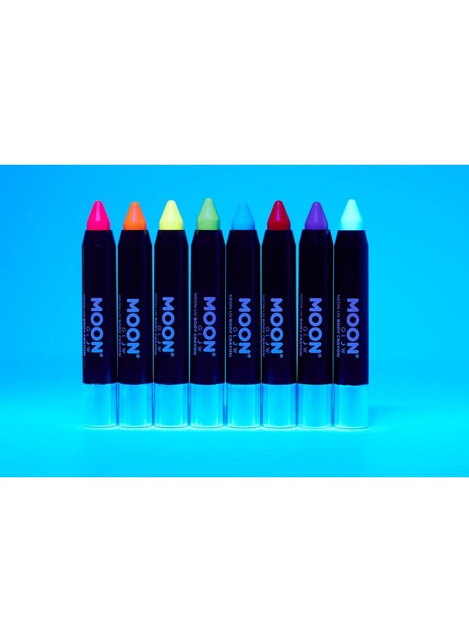 Neon Uv Paint Stick Body Crayon For The Face & Body Intense Red