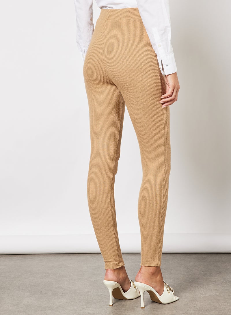 Ribbed Leggings Tigers Eye