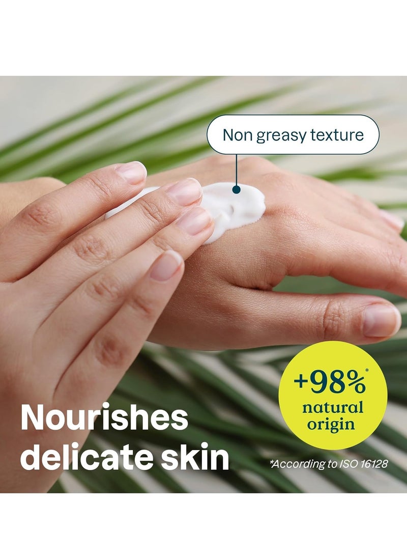 Hand Cream for Sensitive Skin with Oat EWG Verified Dermatologically Tested Vegan Unscented 75 mL