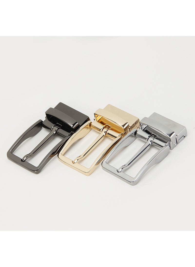 3.5CM Mens Belt Buckle Casual Business 62-Gold-Rotation