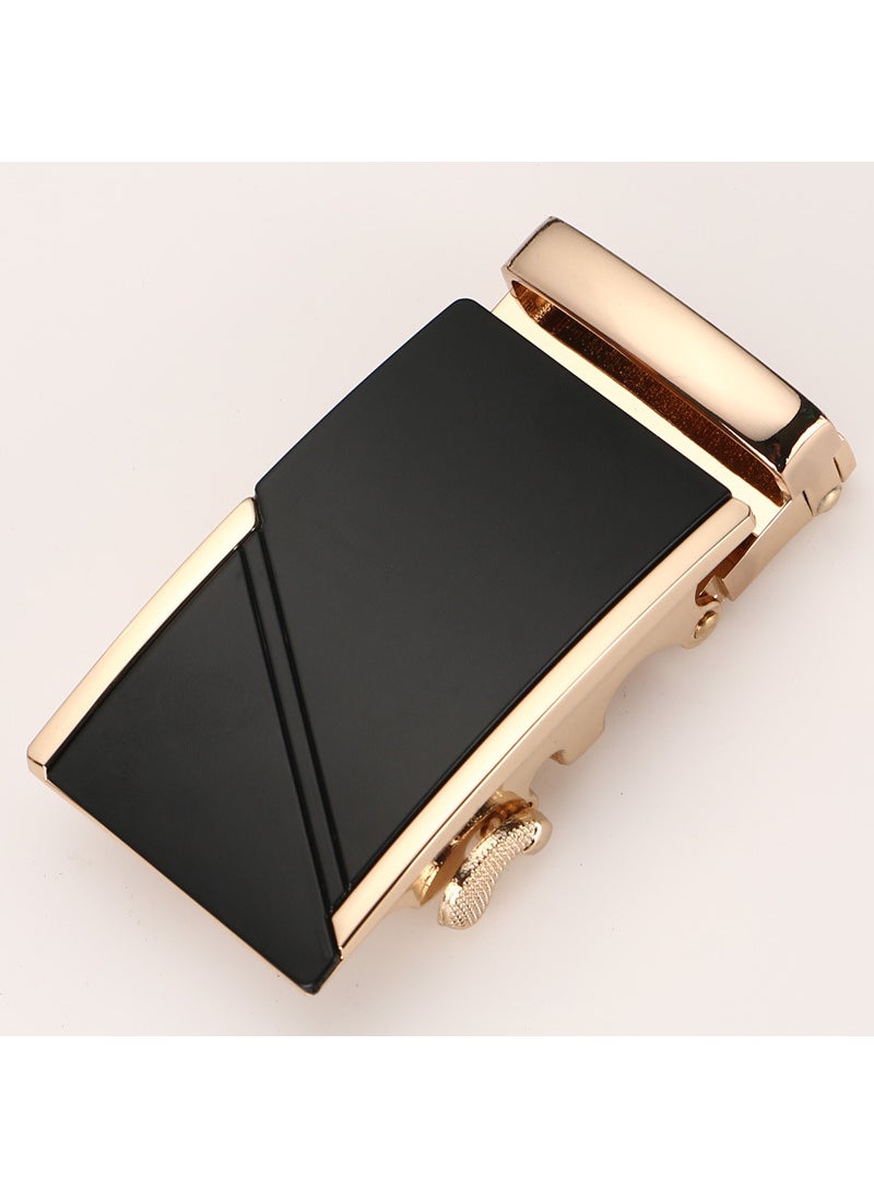 Guanpin 3.5cm mens belt buckle pants Buckle Head casual waist head business accessories automatic buckle factory wholesale 612 gold