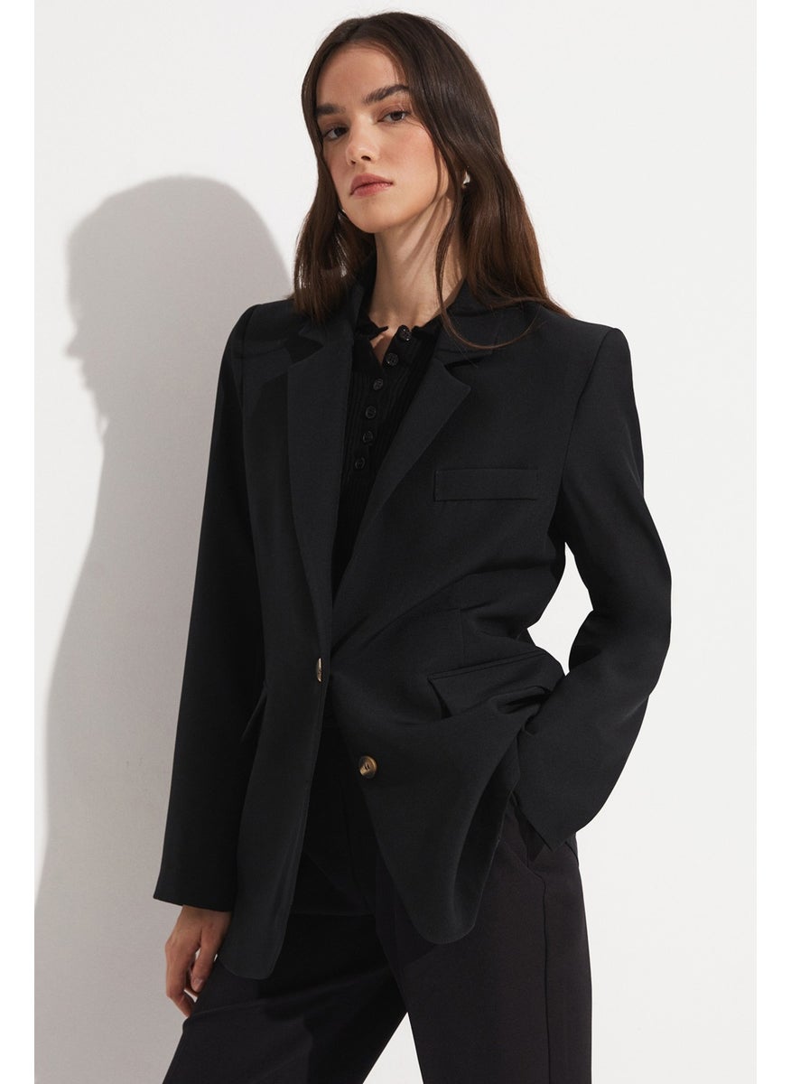 Regular Fit Two-Button Blazer Jacket