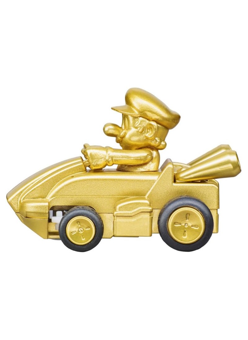 2.4 GHz Mario Kart Mini RC - Mario Gold Edition | Remote Control Toy for Kids | Turbo Speed, Precise Steering | Eco-Friendly Paperbox Packaging | Fun Racing Toy