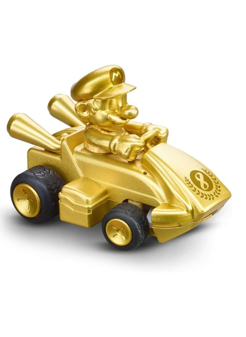 2.4 GHz Mario Kart Mini RC - Mario Gold Edition | Remote Control Toy for Kids | Turbo Speed, Precise Steering | Eco-Friendly Paperbox Packaging | Fun Racing Toy