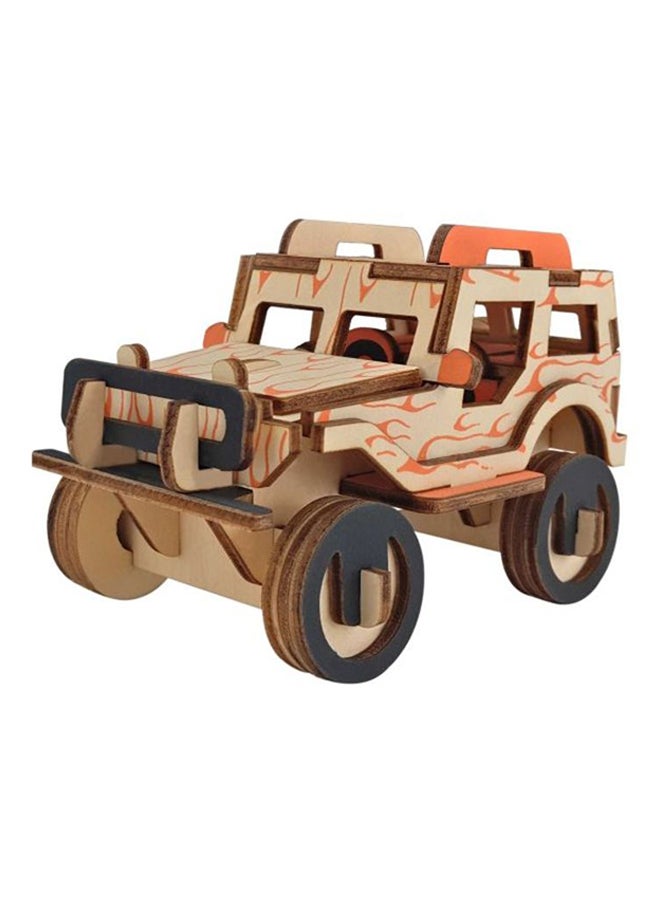 3D DIY Woodcraft Construction Jigsaw Puzzle -Jeep