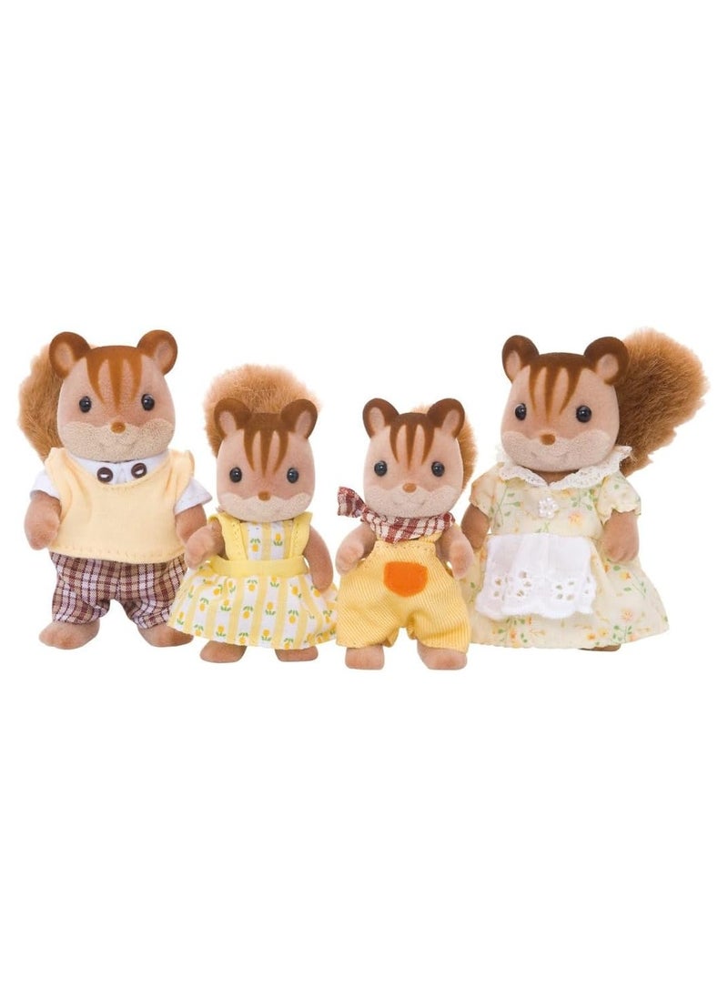 Walnut Squirrel Family Set | Multi-Colour | Collectible Animal Figures