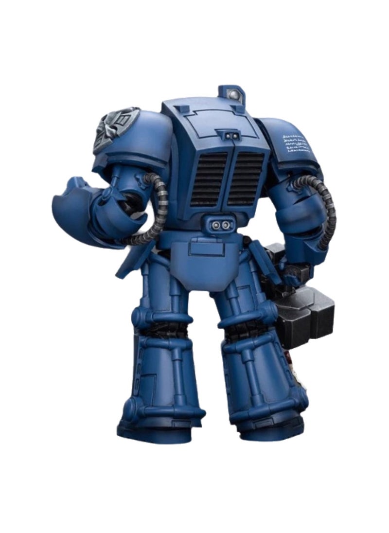 JOYTOY Warhammer 40,000 Action Figures, Ultramarines Terminator Squad Terminator with Storm Bolter, 4.7 Inch 1/18 Warhammer 40K Series Model, Unisex, Adult, New Year Festival, Birthday Gift, Suitable for Children 15 Years Old and Above