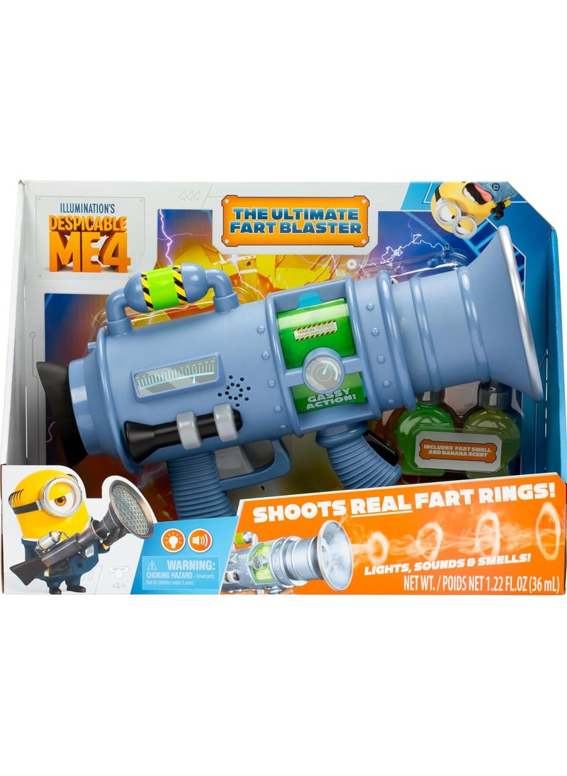 Despicable  Me 4: The  Ultimate Fart Blaster, Fires Real Fart Fog Rings and Projects a Minion Image, 15 Different Fart Sounds