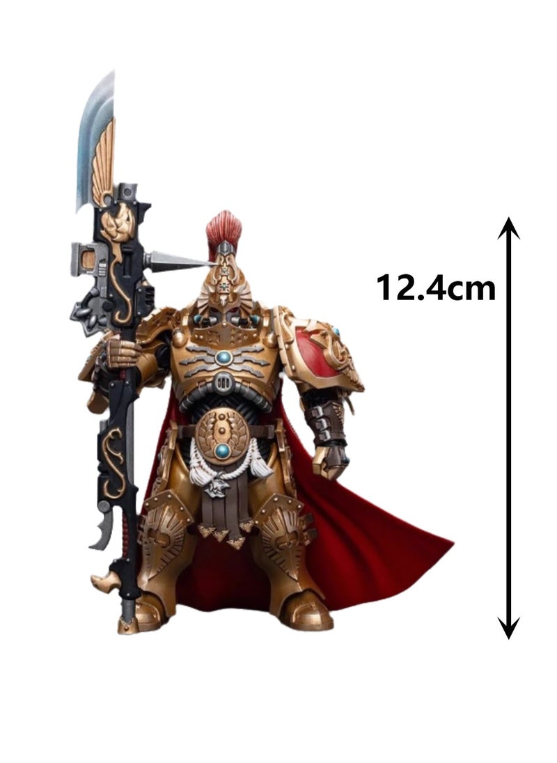 JOYTOY Warhammer 40,000 Action Figure, Emperor's Guards Shield Captain with Guardian's Gift, 4.7-inch 1/18 Warhammer 40K Series Model, Unisex, Adult, New Year Festival, Birthday Gift, Suitable for Children 15 Years Old and Above