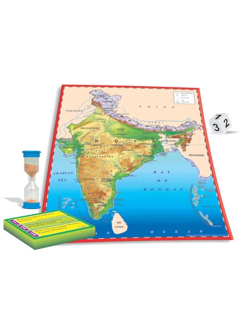 Creative's Play & Discover India | Informative Game to Know India | Map Reading Skills| Geography Game | Educational Game for Kids | Learning Educational Toy| General Knowledge |Ages 8 & up