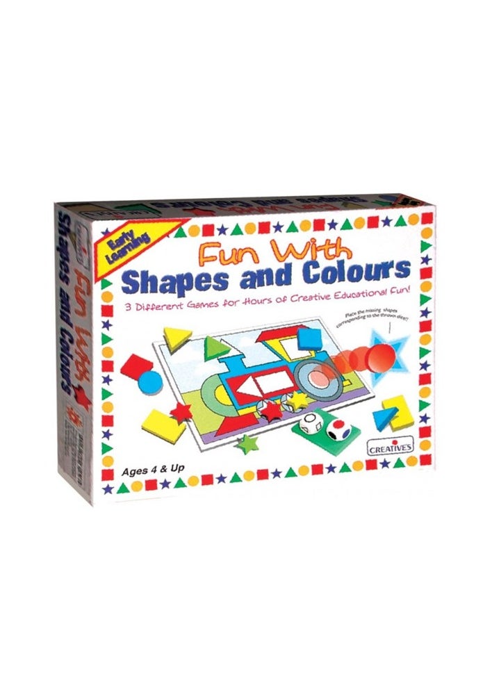 Creative's Fun With Shapes And Colours Board Game | Board Game for kids  | Educational Games for Kids |Learning Game | Learn About Colours | Learning Games for Kids 4 & Up