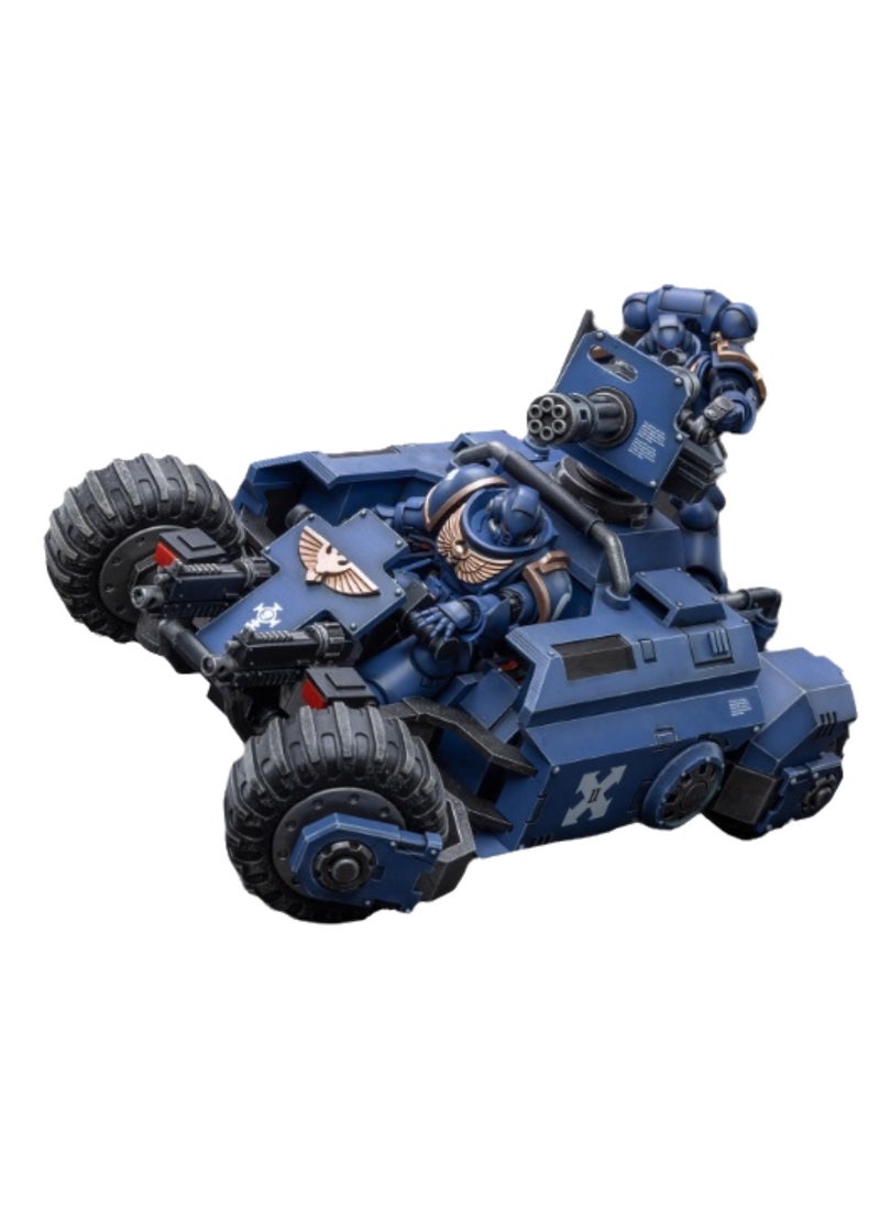 JOYTOY Dark Source Warhammer 40K Ultramarine Invader All Terrain Vehicle (ATV) Model Unisex Adult New Year Festival Birthday Gift Suitable for Children 15 Years Old and Over (Does Not Include Soldiers)