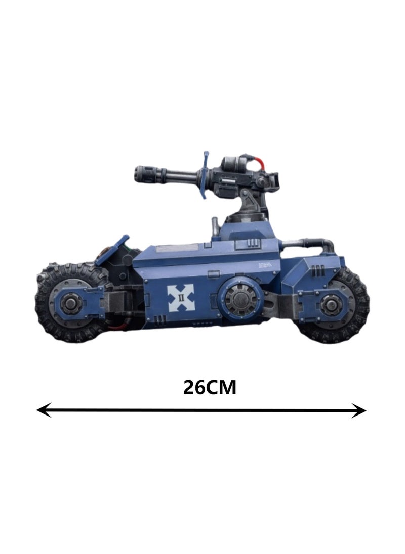 JOYTOY Dark Source Warhammer 40K Ultramarine Invader All Terrain Vehicle (ATV) Model Unisex Adult New Year Festival Birthday Gift Suitable for Children 15 Years Old and Over (Does Not Include Soldiers)