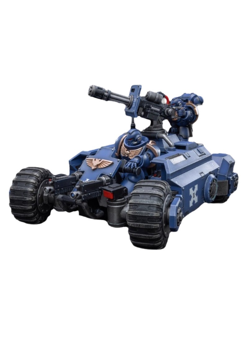 JOYTOY Dark Source Warhammer 40K Ultramarine Invader All Terrain Vehicle (ATV) Model Unisex Adult New Year Festival Birthday Gift Suitable for Children 15 Years Old and Over (Does Not Include Soldiers)