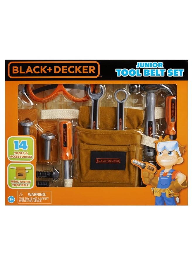 Black  Decker Junior 14 Piece Toy Tool Belt Set