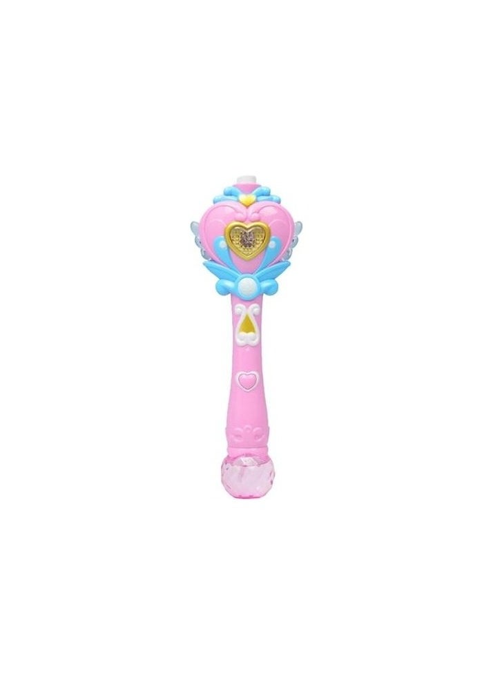 Popular Fairy Stick Bubble Machine Summer Soap Water Bubble Machine Music Electric Bubble M Colour:Pink