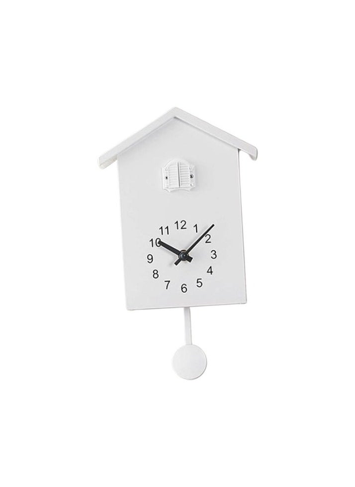 Tell the alarm clock cuckoo 3 colors home -shaped living room white