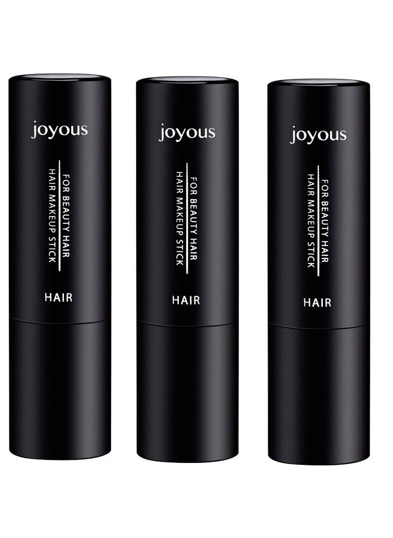 Professional Hair Color Lipstick Non-toxic Olive Oil In Crayon Cover White Temporary Hair Dyeing (2 Packs-Dark brown+Coffee)