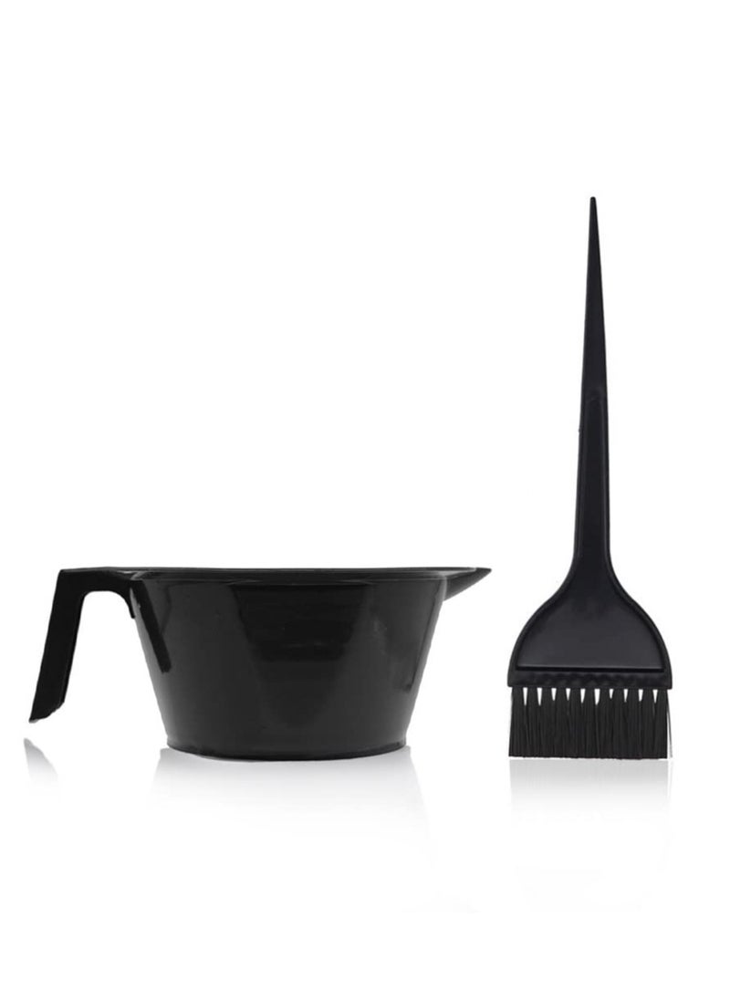 Magic Collection Handle and Pouring Lip Mixing Bowl and Dye Brush with Hook