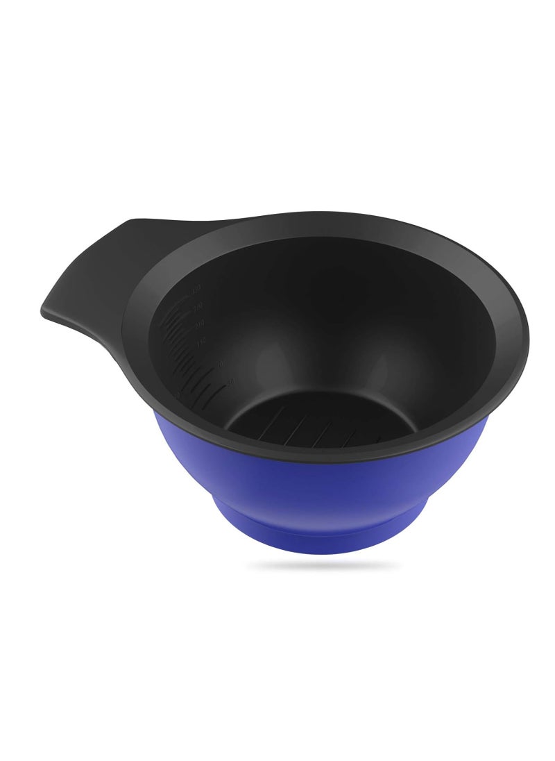 Segbeauty Hair Color Mixing Bowl, Salon Pro DIY Hair Dye Hair Coloring Plastic Bowl for Barbershop Hairdressers, Sturdy Hair Tint Cup for Ombre Hair Long Hair Short Hair Human Hair - Royal Blue