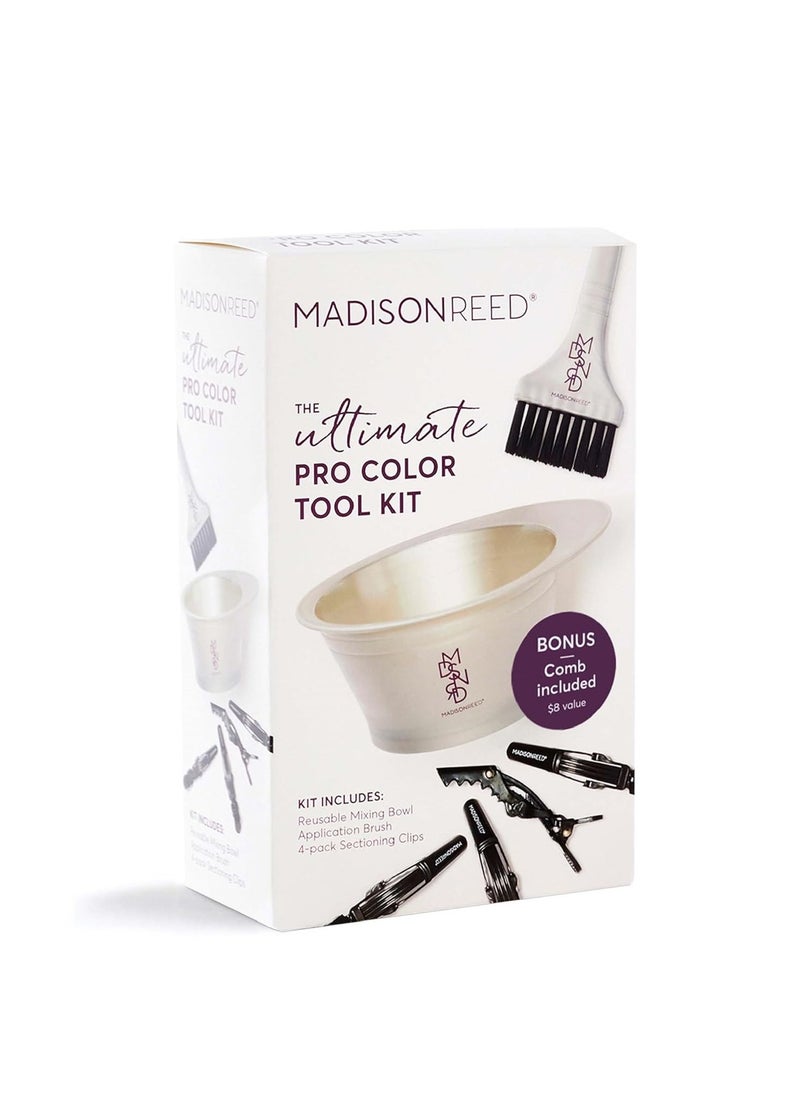 Madison Reed Pro Color Tool Kit for DIY Hair Coloring, Mixing Bowl, Brush, 4 Hair Clips & Bonus Comb