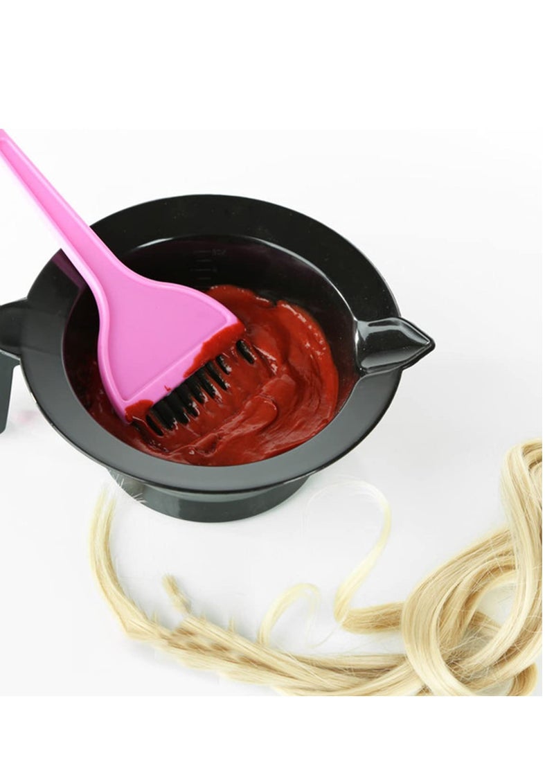 Lurrose 4pcs Hair Coloring Bowls Plastic Hair Mixing Bowls with Scale Color Mixing Tint Bowl Set for Hair Color Hair