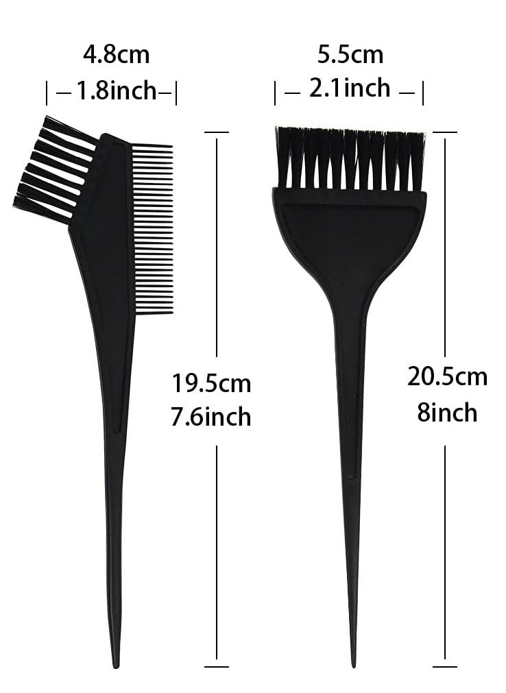 YANTAISIYU 3 Pcs Salon Hair Dyeing Kit Tools Hair Color Mixing Bowl Tinting Brush and Angled Comb for Hair Coloring