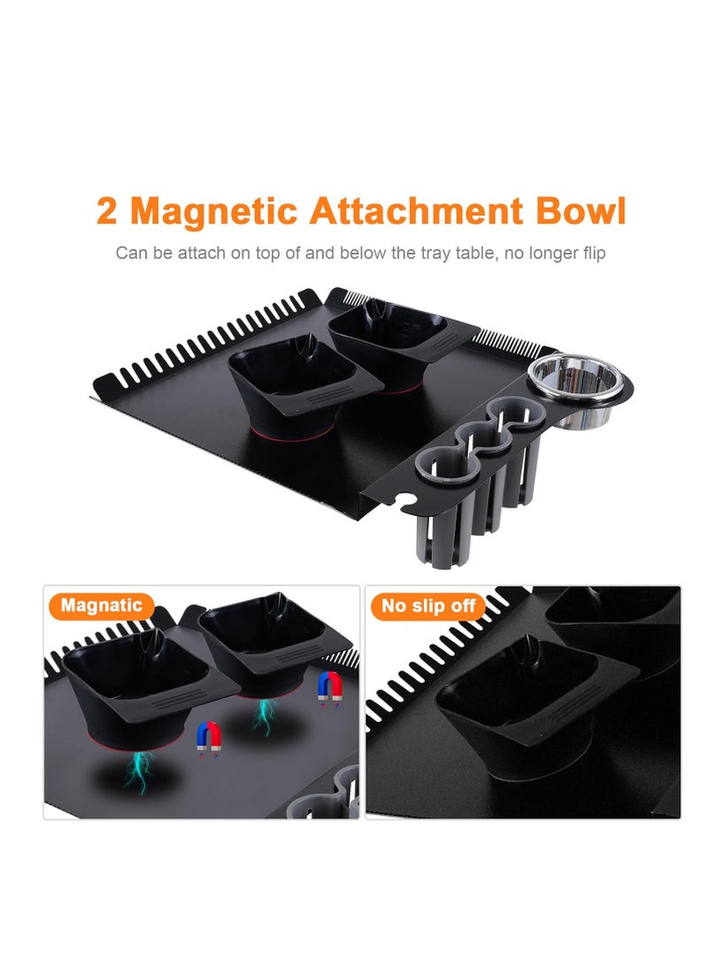 Bestauty Hair Dye Coloring Bowl with Magnetic Suction for Iron Salon Tray 2PCS Black