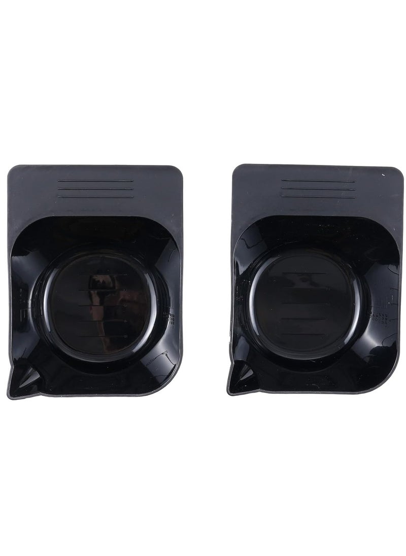 Bestauty Hair Dye Coloring Bowl with Magnetic Suction for Iron Salon Tray 2PCS Black