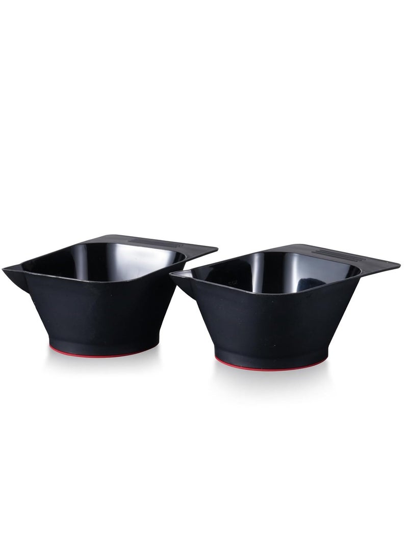 Bestauty Hair Dye Coloring Bowl with Magnetic Suction for Iron Salon Tray 2PCS Black