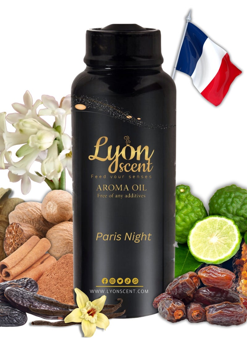 Lyon Scent Aroma Oil, Diffuser Aroma, Refills for Diffuser, Air Freshener, Scent of Paris, Essential oil (Paris Night)