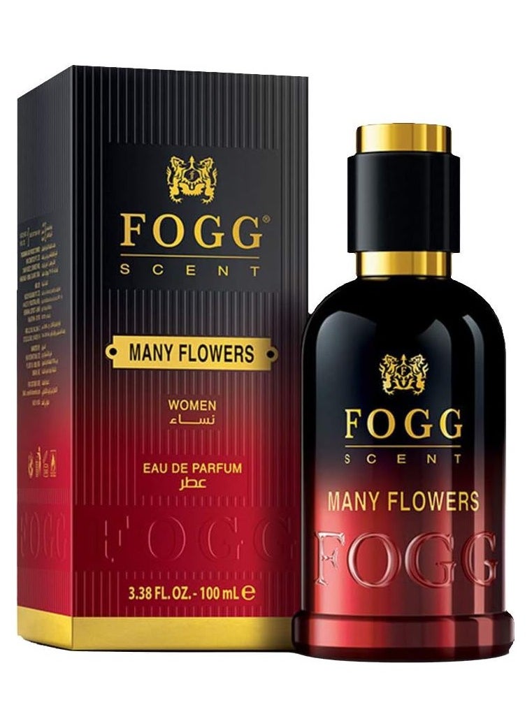 Fogg Long-Lasting Fresh and Soothing Fragrance Many Flowers Eau De Parfum Scent for men, 100ml