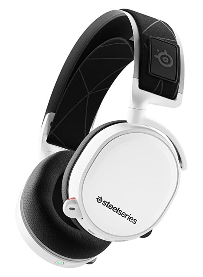 SteelSeries Arctis 7 (2019 Edition) Lossless Wireless Gaming Headset with DTS Headphone: X v2.0 Surround for PC and PlayStation 4, White