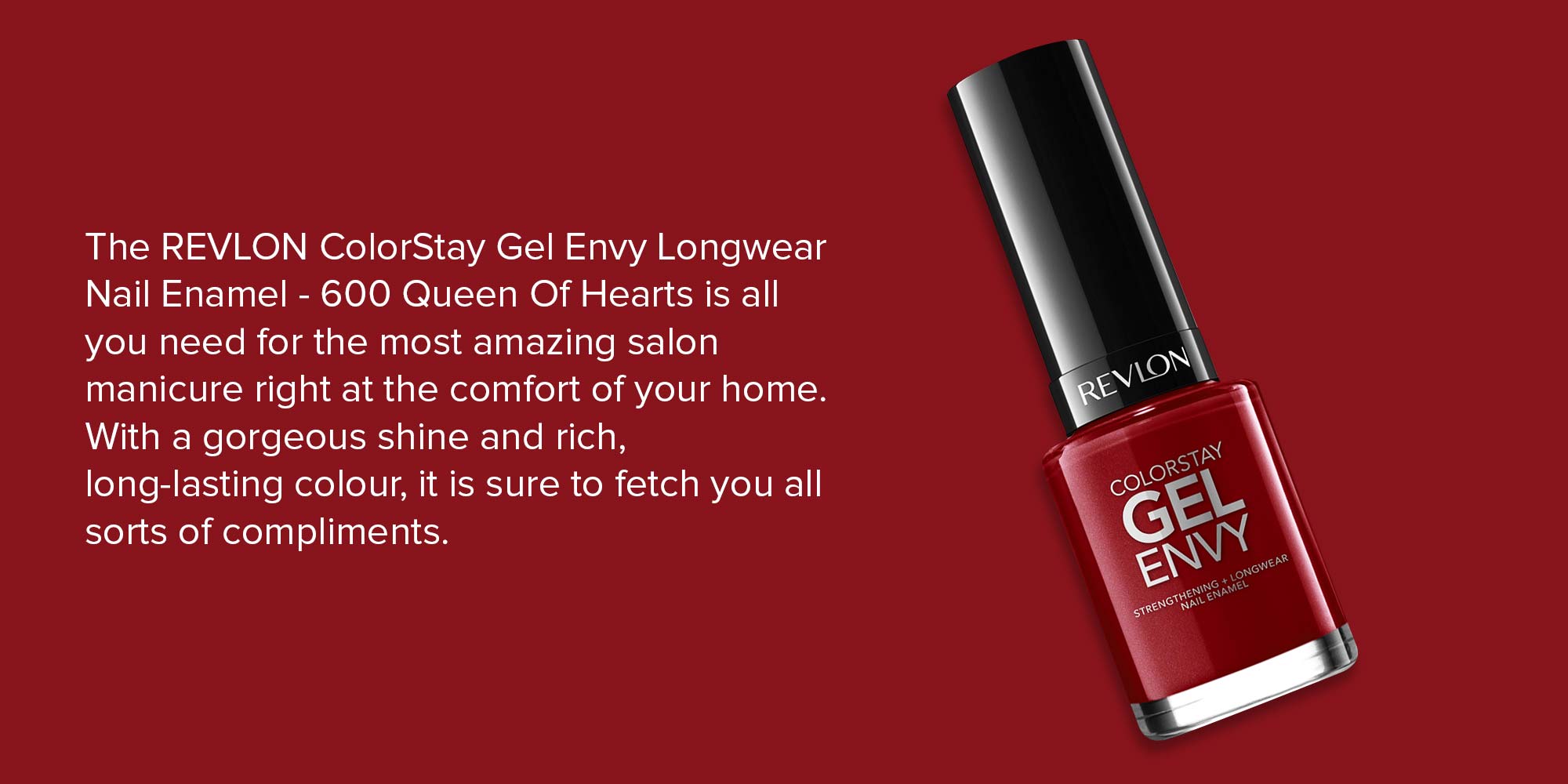 Colorstay Gel Envy Longwear Nail Enamel 600 Queen Of Hearts