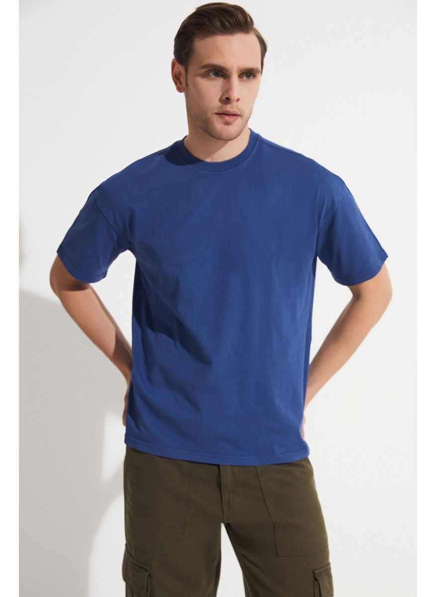 Men's Regular Fit 100% Cotton Crew Neck T-Shirt