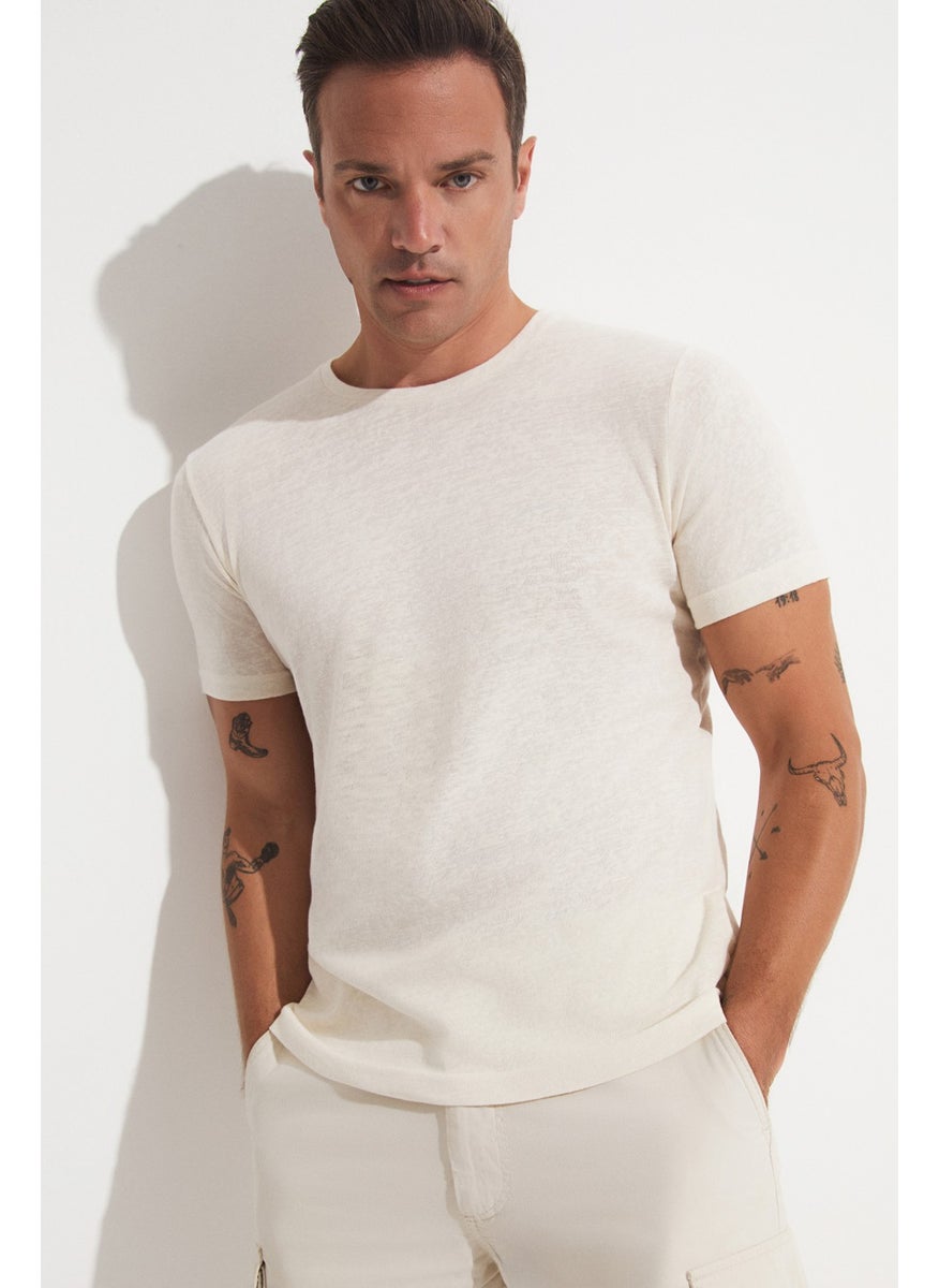 Men's Regular Fit 100% Cotton Crew Neck T-Shirt