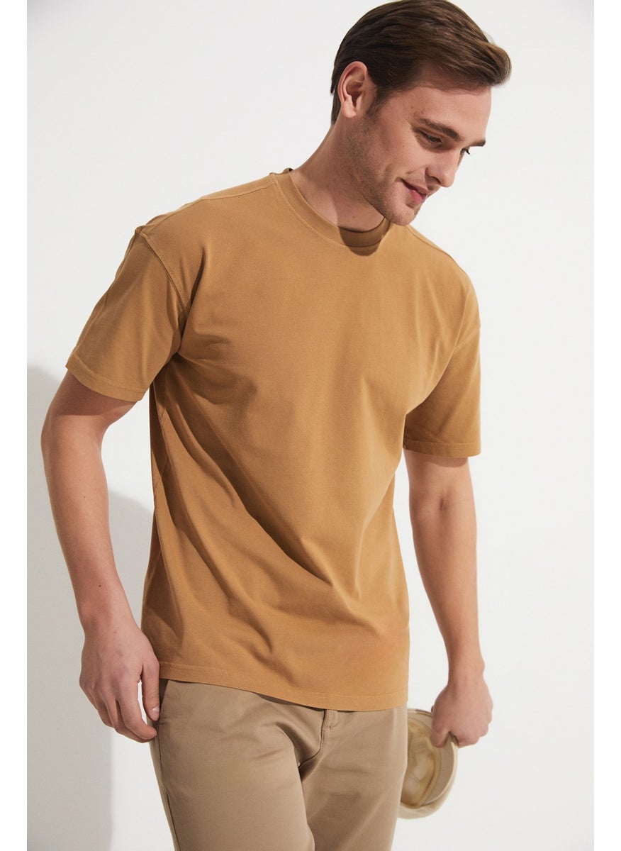 Men's Regular Fit 100% Cotton Crew Neck T-Shirt