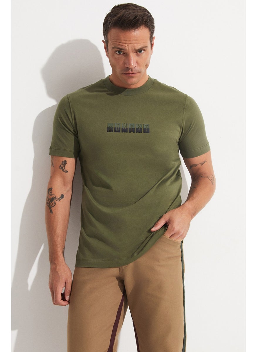 Men's Regular Fit Printed Crew Neck T-Shirt