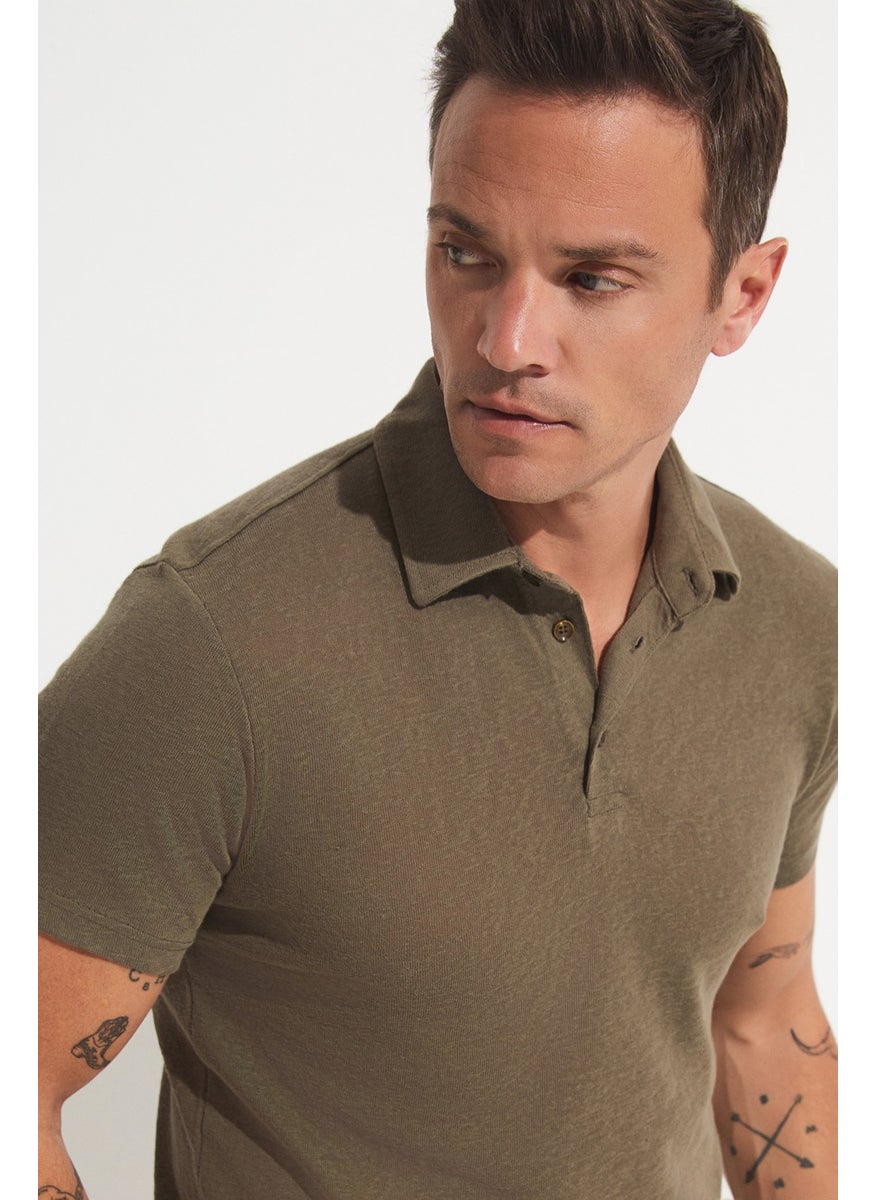 Men's Regular Fit 100% Cotton Collared T-Shirt