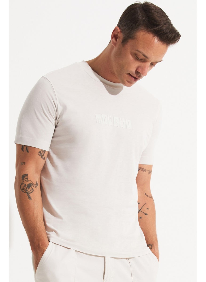 Men's Regular Fit Printed Crew Neck T-Shirt