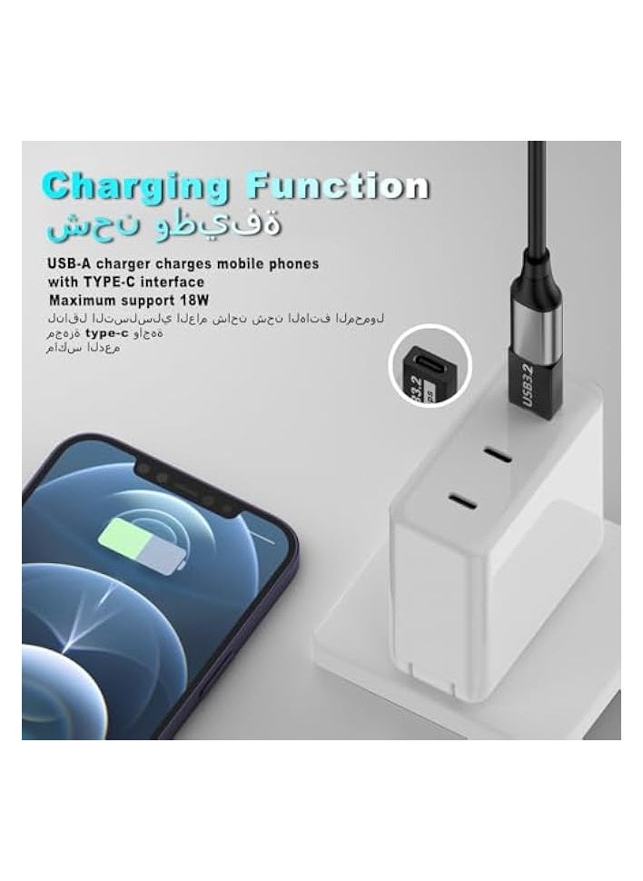 3.2 USB C to USB Adapter,USB C Female to A Male,Type C Charger Plug Power Converter for MacBook Pro, iPad Pro/Air, iPhone 15 14 Pro Max, AirPods, Car, Galaxy S24 S23…