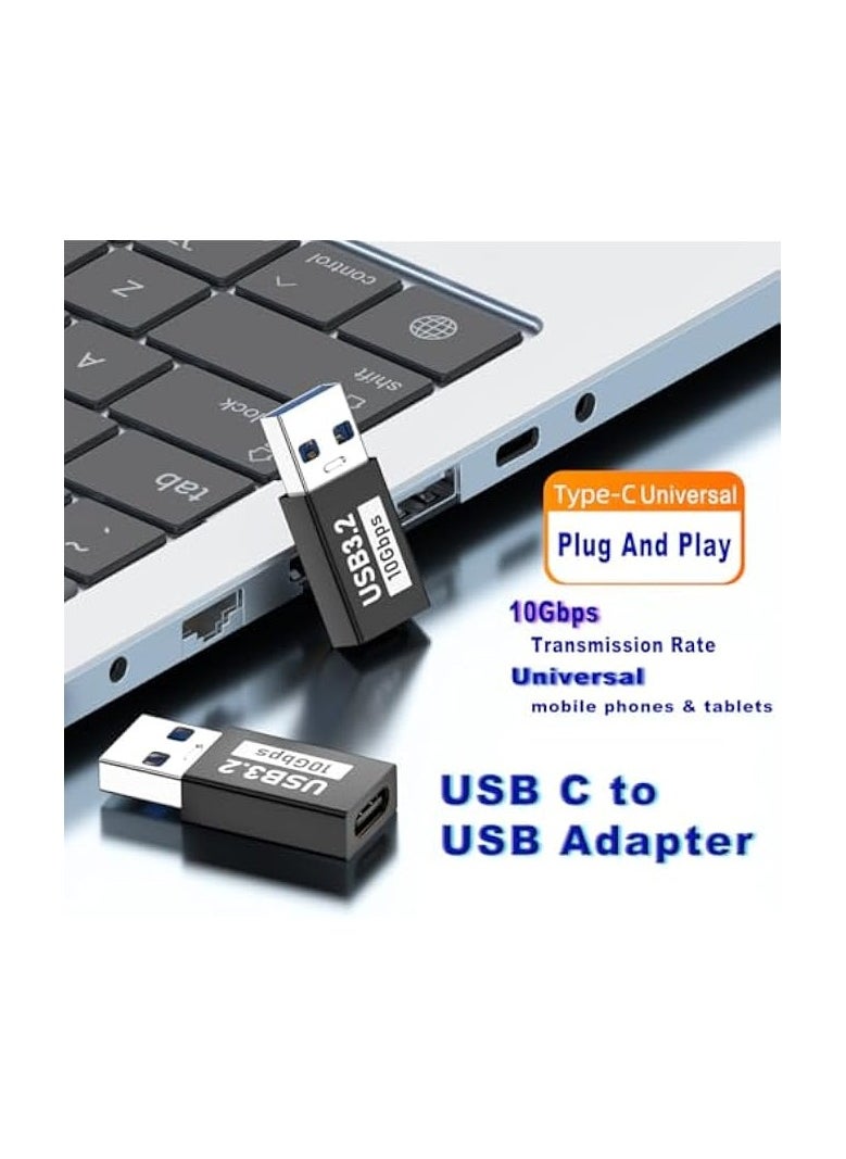 3.2 USB C to USB Adapter,USB C Female to A Male,Type C Charger Plug Power Converter for MacBook Pro, iPad Pro/Air, iPhone 15 14 Pro Max, AirPods, Car, Galaxy S24 S23…