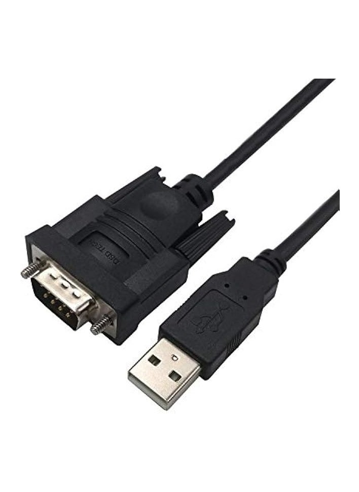 USB to RS232 DB9 Serial Adapter Cable with FTDI FT232 Chip for Windows, Linux, Mac OS (5.9 FT/1.8 M)