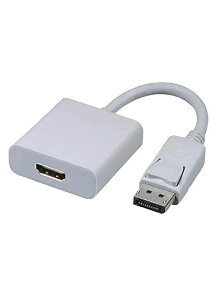 DP to HDMI Adapter Displayport to HDMI white Adapter for Mac and windows converter adapter