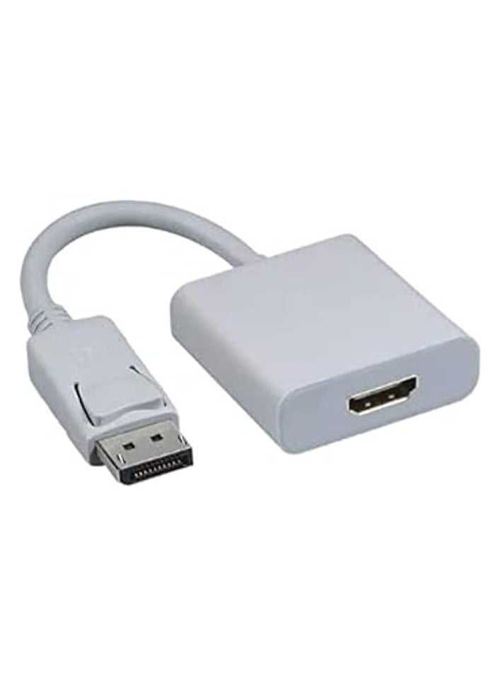 DP to HDMI Adapter Displayport to HDMI white Adapter for Mac and windows converter adapter