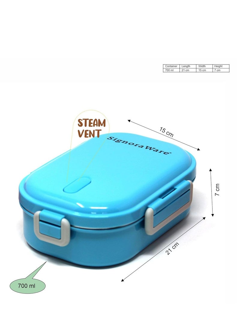 Signora ware duo star stainless steel lunch box for kids adults